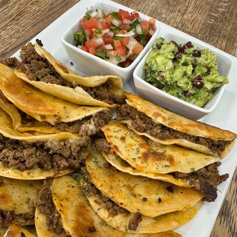 Beef Tacos - Cooking in the Midwest Tostadas With Corn Tortillas, White Corn Tortilla Recipes, Corn Tortillas Tacos, Cooking In The Midwest, Luke Brown, Beef Tacos Recipes, Olive Bread, Potato Tacos, Taco Seasoning Packet