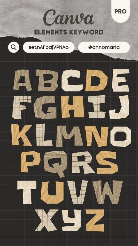 Canva elements keyword - Cut out Paper Letters Font fonts #font #fonts 4.643 Lettering Fonts Vintage, Font Canva Lettering, Fonts Vintage, Aesthetic Frame, Canva Aesthetic, Kertas Vintage, Alphabet Frames, Paper Letters, Aesthetic Elements