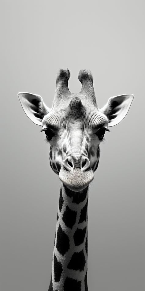 Giraffe Black And White Photography, Animal Photography Black And White, Giraffe Black And White, Black And White Iphone Wallpaper, Wildlife Black And White, Animals In Black And White, Black And White Animal Photography, White Iphone Wallpaper, South African Animals