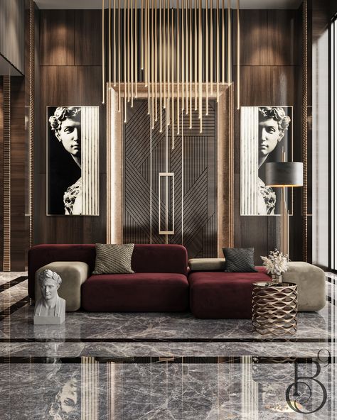 LUXURIOUS ENTRANCE HALL DESIGN BY BASE9 STUDIO! :: Behance Luxury Lobby, Interior Art Deco, Lobby Interior Design, Girly Apartment Decor, Luxurious Interior Design, Lobby Interior, Lobby Design, Hall Design, Luxury Homes Interior