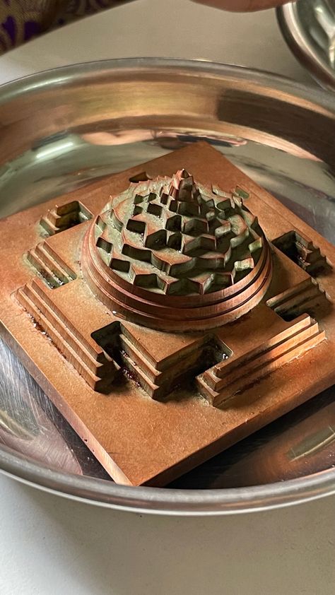 Copper Shree Yantra Shree Yantra, Shri Yantra, Sri Yantra, Sacred Feminine, Pure Copper, Diwali, Projects To Try, Copper, Pure Products