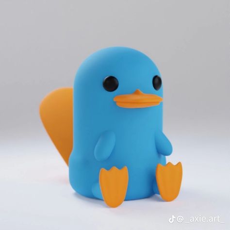 Perry The Platypus Stuffed Animal, Clay Platypus, Platypus Stuffed Animal, Perry Platypus, Perry The Platypus, Platypus, Cute Stuffed Animals, Clay Art, Stuffed Animals