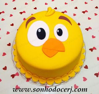 Ideas Cumpleaños Pollo Pepe :  Tarta Rodjendanske Torte, Cake Designs For Kids, Chicken Cake, Duck Cake, Cookie Monster Birthday, Easter Bunny Cake, Wilton Cake Decorating, Doughnut Cake, Cartoon Cake