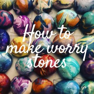 Group Therapy Crafts For Adults, Diy Worry Stones How To Make, Making Worry Stones, Homemade Worry Stones, Diy Mindfulness Craft, Calming Crafts For Adults, Alma And The Worry Stone Activities, Mindfulness Crafts For Adults, Polymer Clay Worry Stones Diy