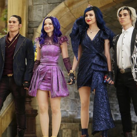 Mal, Evie, Jay, and Carlos Descendants 3, Cameron Boyce, Descendants, Jay, Foundation, Disney