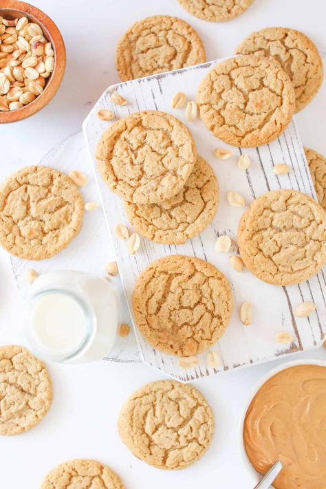 High Altitude Peanut Butter Cookies - Make With Mara High Altitude Shortbread Cookies, High Altitude Peanut Butter Cookies, High Altitude Sugar Cutout Cookies, High Altitude Cookies, Peanut Butter Cookies High Altitude, Cookie Recipes High Altitude, Penutbutter Cookes, Soft Chewy Cookies, High Altitude Baking