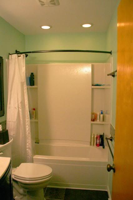 The 40 Sq.ft Bathroom Remodel... - Project Showcase - Page 2 - DIY Chatroom Home Improvement Forum 40 Sq Ft Bathroom, Bathroom Addition, Remodeling Projects, Bathroom Remodel, Bathroom Medicine Cabinet, I Decided, Alcove Bathtub, Bathrooms Remodel, Bathroom Design