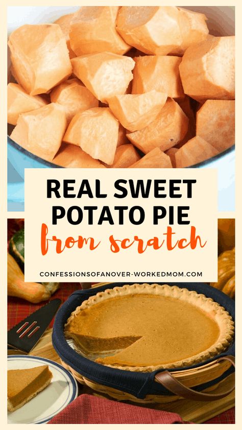 Real Simple Sweet Potato Pie Recipe From Scratch Sweet Potato Pie Filling, Potato Pie Recipe, Jamaica Food, Homemade Apple Pie Filling, Sweet Potato Pies Recipes, Easy Pie Recipes, Cooking Recipes Healthy, Popular Desserts, Homemade Apple Pies