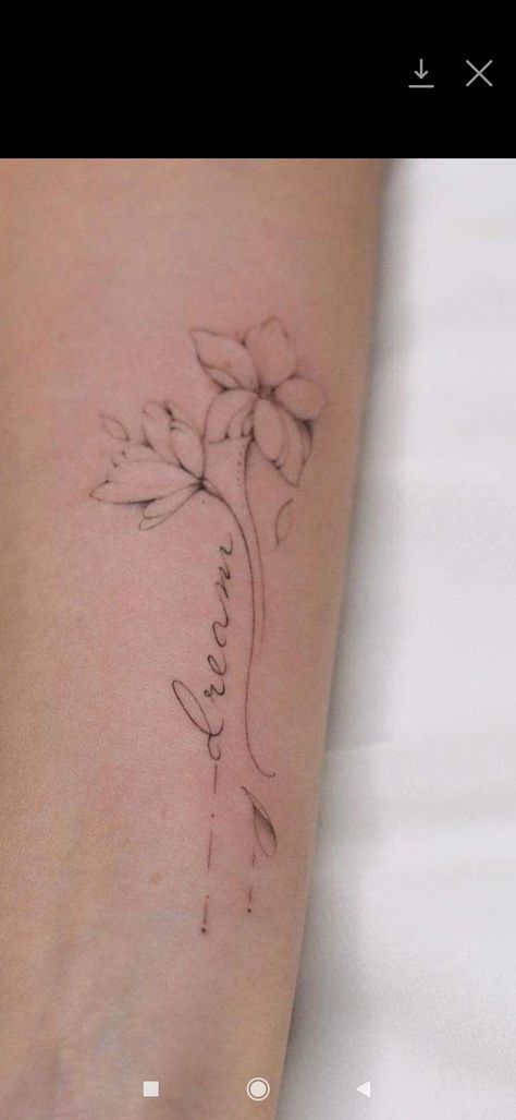 Perfectly Imperfect Tattoo With Flowers, Imperfect Tattoo, Perfectly Imperfect Tattoo, Tattoo With Flowers, Perfectly Imperfect, Flower Tattoos, Watercolor Tattoo, Tattoos, Flowers