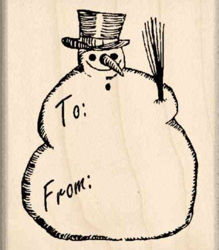 To From Snowman Rubber Stamp  134 inches x 2 inches >>> Read more reviews of the product by visiting the link on the image. Gift Tag Christmas, Usa Stamps, Hand Carved Stamps, Snowman Gifts, Envelope Art, Stamp Blocks, Craft Printing, Foil Stamping, Christmas Tag