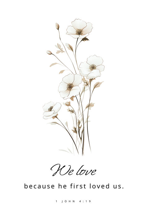 Digital download, 

Digital file type(s): 5 JPG, 

1 John 4:16 We Love Because He First Loved Us. Printable, Minimalist Wall Art, Christian Art, Bible Verse Wall Art, Prints, Farmhouse Decor, Digital Prints, Wall Art, Art Prints, Printable Wall Art, Digital Art, Instant Download, Room Decor, Flower Minimalist Bible Verse Print, We Love Because He First Loved Us Wallpaper, Poster Prints Christian, Christian Poster Prints, Free Printable Christian Wall Art, Christian Wall Art Aesthetic, We Love Because He First Loved Us, Minimalist Bible Verse Wallpaper, Wall Prints Christian