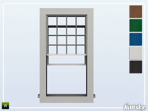 The Sims Resource - Bungalow Windows Part 2 Sims 4 Roof, Bungalow Windows, Window Counter, Romantic Wallpaper, Roof Window, Sims 4 Build, Window Parts, Open Window, Electronic Art