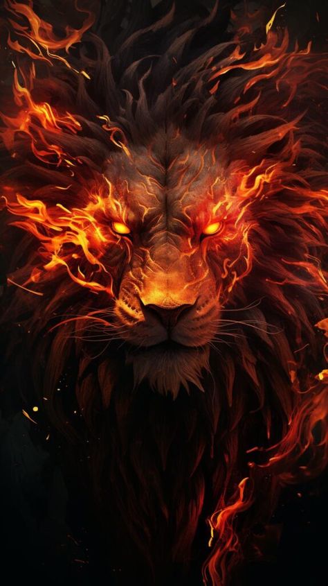 Dark Theme Wallpaper, Lion Fire, Wallpaper Fire, Fire Planet, Lion Background, Cute Background For Zepeto, Fire Lion, 30 Tattoo, Lion Live Wallpaper