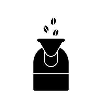 Silhouette Coffee roaster machine. Outline icon of professional equipment for roasting coffee beans. Black simple illustration. Flat isolated vector pictogram on white background #AD , #professional, #icon, #equipment, #coffee, #roasting Coffee Roaster Illustration, Coffee Roasting Illustration, Coffee Roasters Logo, Coffee Roastery Logo, Coffee Roaster Logo, Coffee Machine Illustration, Cafe Website Design, Roasting Coffee Beans, Coffee Merch