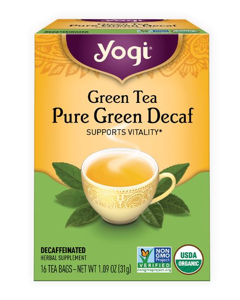 Green Tea Pure Green Decaf Tea | Yogi Tea Body Detox Cleanse, Yogi Tea, Organic Herbal Tea, Natural Colon Cleanse, Skin Detox, Organic Green Tea, Natural Detox, Colon Cleanse, Detox Juice