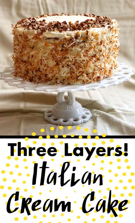 Italian Almond Cream Cake Recipe, French Cream Cake, Toasted Almond Cream Cake, Italian Almond Cream Cake, Italian Creme Cake Recipe, Toasted Almond Cream Cake Recipe, Italian Cream Cake Recipe Homemade, Italian Cream Cheesecake, Toasted Almond Cake