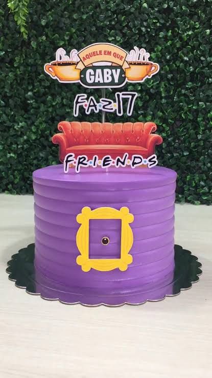 Cake Tv Show, Sweet 17, Sweet 16 Birthday Cake, Happy Birthday Friends, Friends Cake, 21st Birthday Cake, Themed Birthday Cakes, 30th Birthday Parties, Friends Party