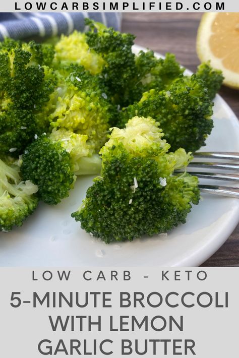 Steamed Lemon Broccoli, Cheddar's Steamed Broccoli, Steamed Broccoli And Cauliflower Recipes, Best Steamed Broccoli Recipe, Microwave Broccoli Recipes, Steaming Broccoli In Microwave, Lemon Butter Broccoli, Broccoli In Microwave, Garlic Butter Broccoli