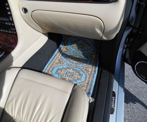 A Real Oriental Rug vs. A Factory Made Car Mat? Which would you choose? Real Oriental car Rugs exclusively CarpetRides.com Car Rugs, Custom Car Mats, Jaguar Xj, Apple Wallpaper, Car Floor Mats, Car Mats, You Choose, Jaguar, Floor Mats