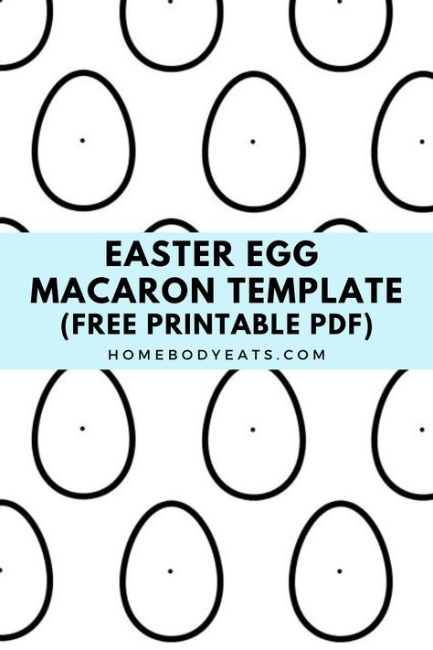 Easter egg macaron template. Carrot Cake Filling, Macaron Piping, Spring Macarons, Piping Templates, Shaped Macarons, Make Macarons, Easter Egg Template, Macaron Template, Cake Filling