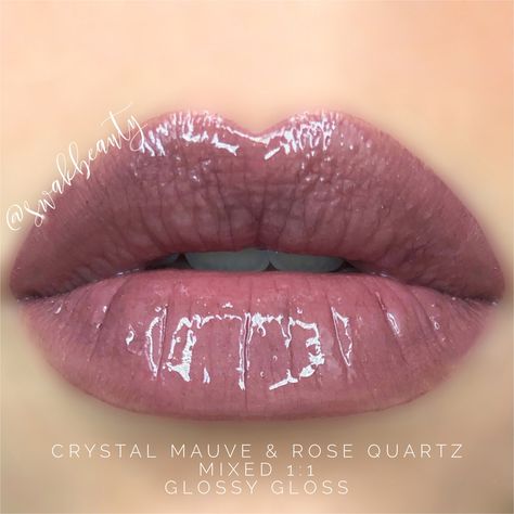 MOTD - CRYSTAL QUARTZ LipSense Lip Look - Crystal Mauve & Rose Quartz LipSense, mixed 1:1 with Glossy Gloss - Independent LipSense/SeneGence Distributor #348931 swakbeauty.com @swakbeauty Rose Quartz Lipsense, Praline Rose Lipsense, Berry Lip Gloss, Soft Pink Lipstick, Lipsense Combos, Lip Sense, Lipsense Lip Colors, Lipsense Gloss, Grey Nail Designs