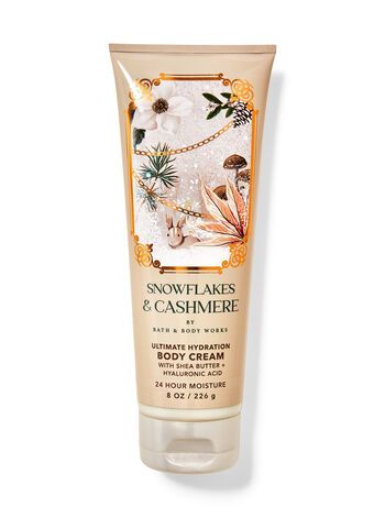 Snowflakes & Cashmere Ultimate Hydration Body Cream | Bath & Body Works Cashmere Bath And Body Works, Snowflakes And Cashmere, Body Smells, Bath And Body Care, Gift Sets For Women, Eye Makeup Art, Fragrance Design, Fragrance Mist, Natural Essential Oils