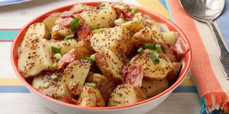 Slow-Cooker German Potato Salad German Potato Salad Recipe, Summer Slow Cooker Recipes, German Potato, German Potatoes, Creamy Potato Salad, German Potato Salad, Potato Salad Recipe, Food Network Canada, German Recipes