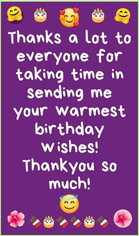 Birth Day Thank You Quotes, Thank You Quotes For Birthday, Thanks For Birthday Wishes, Best Birthday Wishes Quotes, Thank You For Birthday Wishes, October Quotes, Bunny Chow, Thank You Wishes, Favourite Quote