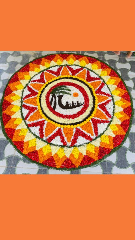 Pookalam # Onam # flowers Onam Pookalam