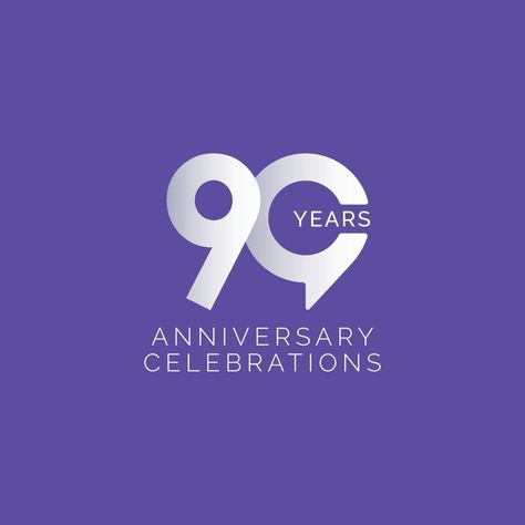 90 th Anniversary Celebration Vector Template Design Illustration 30th Anniversary Logo, Anniversary Logo Ideas, Anniversary Logos, Anniversary Logo, Vector Template, 30th Anniversary, Anniversary Celebration, Design Illustration, Vector Art