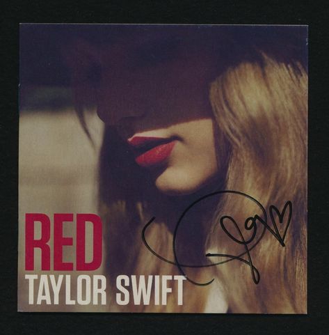 Taylor Swift Signed "Red" booklet Taylor Swift 2012, Taylor Swift Cd, Cd Album Covers, Red Album, Taylor Swif, Red Sign, Taylor Swift Red, Red Taylor, Taylor Swift Album