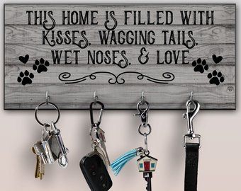 Countryside Creation by CountrysideCreation8 on Etsy Personalized Key Holder, Key Quotes, Wooden Pattern, Key Ring Holder, Key Holders, Key Rack, Dog Crafts, Key Hanger, Key Organizer