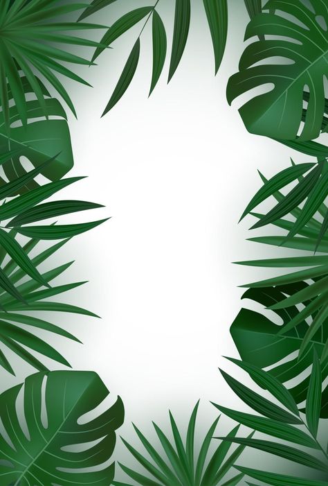 Natural Realistic Green Palm Leaves Tropical Background Leaf Print Wallpaper, Tropical Leaf Background, Palm Leaf Background, Palm Leaves Background, Palm Decor, Tropical Leaves Background, Green Leaves Background, Graphic Design Inspiration Poster, Green Palm Leaves