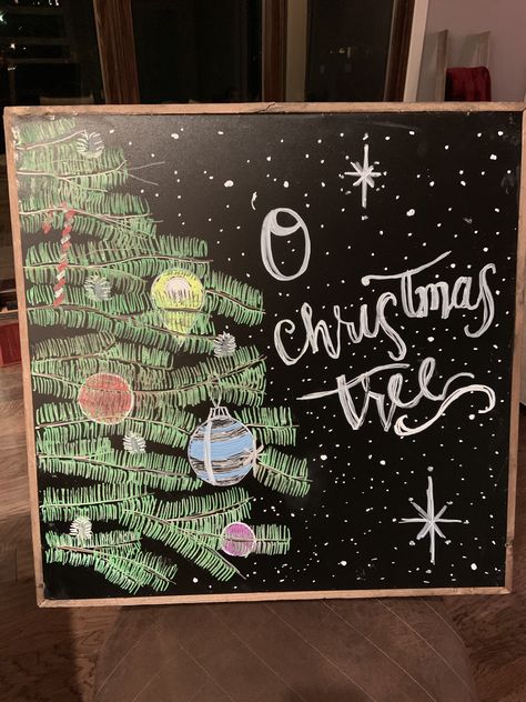 Christmas Tree Chalkboard Art, Tree Chalkboard Art, Chalk Christmas Tree, Christmas Chalkboard Signs, Christmas Tree Chalkboard, Christmas Blackboard, Christmas Chalkboard Ideas, Papan Tulis Kapur, Christmas Chalkboard Art