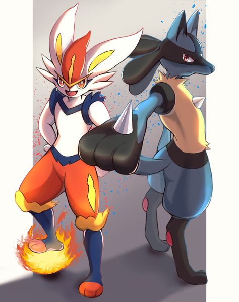 Cinderace X Lucario, Pokemon Universe, Pokemon Images, Brain Damage, Cool Pokemon, Pokemon Pictures, Cute Pokemon, Image Boards, The Gallery