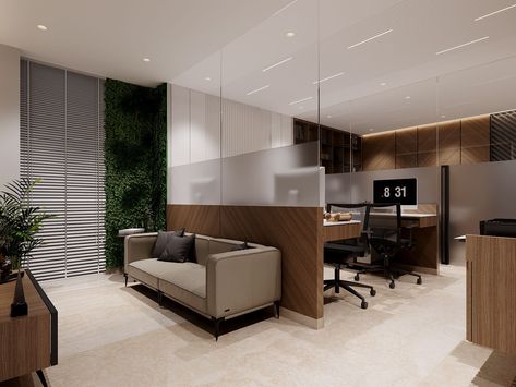 Modern Attorney Office Design, Modern Office Cubicle Design, Account Office Design, Office Cabin Partition Design, Ca Office Interior Design, Minimal Office Interior, Private Office Interior, Modern Office Cubicle, Office Cubicle Design