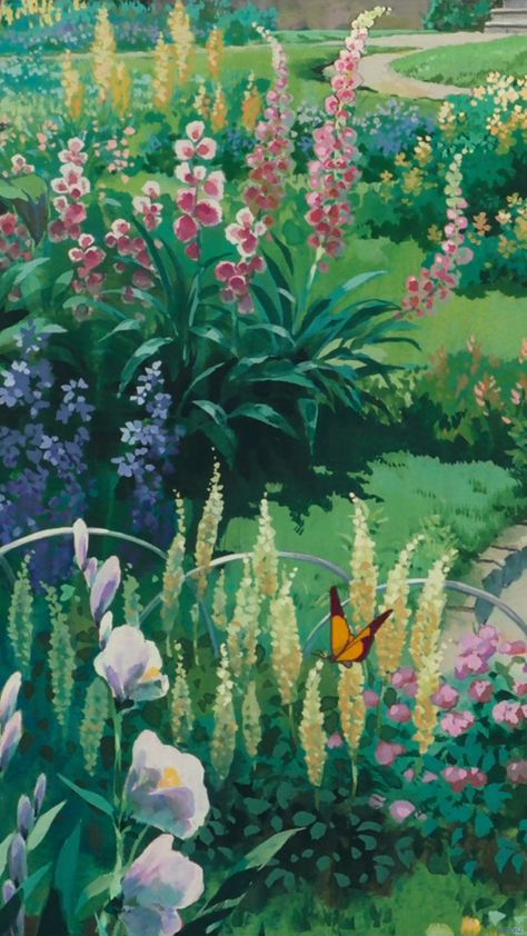 Art Studio Ghibli, Design Art Nouveau, Studio Ghibli Background, Ghibli Artwork, Gouache Art, Studio Ghibli Art, Ghibli Art, Ghibli Movies, Beginner Painting