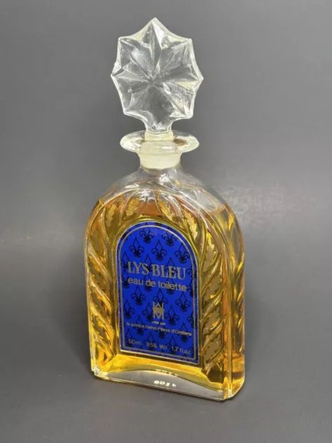 VINTAGE 1980's LYS BLEU EDT  LE PRINCE HENRI PIERRE D'ORLEANS PERFUME 50ML 1.7oz Perfume Aesthetic, Witch Craft, Perfume Bottles, Prince, Witch, For Sale