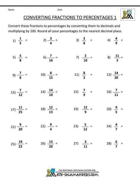 converting-fractions-to-percentages-1.gif 1,000×1,294 pixels Converting Fractions To Percentages, Fraction To Percentage, Fractions To Percentages, Fraction Percentage, Fraction Decimal Percent, Fractions To Decimals Worksheet, Math Fraction Activities, Fractions Decimals And Percentages, Fractions Decimals Percents