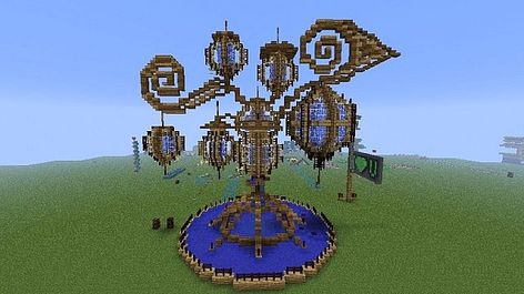 Minecraft Sphere House, Minecraft Lamp Post Ideas, Minecraft Light Post, Minecraft Light, City Underground, Witch Will, Light Posts, Minecraft Building Guide, Minecraft Steampunk