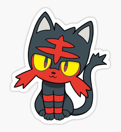 Litten Sticker Litten Pokemon, Pokemon Litten, Lego Pokemon, Pokemon Painting, Sticker Tattoo, Pokemon Sketch, Tattoo Trend, Pokemon Birthday Party, Pokemon Stickers