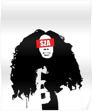 Sza Poster, Black Art Painting, Room Stuff, Lil Uzi, Lil Uzi Vert, Dress Shirts For Women, Art Inspiration Drawing, Poster Size, Black Art