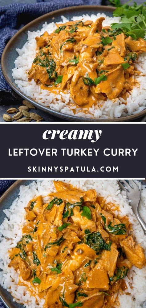 Ww Curry Recipes, Curry With Leftover Chicken, Rotisserie Chicken Coconut Curry, Leftover Turkey Meals Ideas, Things To Do With Turkey Leftovers, Turkey Chunks Recipes, Leftover Roasted Turkey Recipes, Easy Healthy Turkey Recipes, Chicken Recipes Leftover