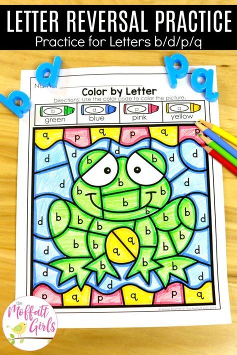 I have created a fun, engaging, and hands-on Letter Reversal NO PREP Packet to help remedy letter reversals! Letter Reversal Worksheets, Literacy Classroom, Letter Reversals, Behavior Charts, Kindergarten Ela, School Kindergarten, Letter Activities, Reading Centers, Reading Intervention