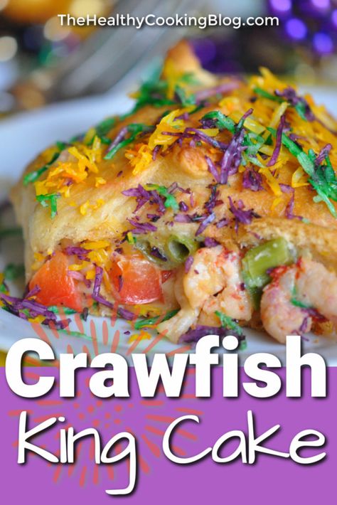 Mardi Gras King Cake Recipe, Easy King Cake, Cajun Recipes Easy, Crawfish Bread, Crawfish Recipes, King Cake Recipe, Louisiana Crawfish, Mardi Gras King Cake, Mardi Gras Food