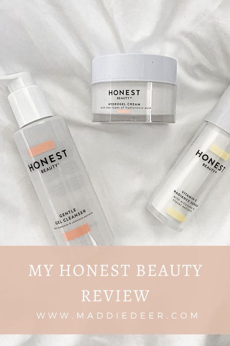 I've been using Honest Beauty for a couple of months now to transition my skincare to clean, nontoxic beauty products. Here is what I think of the gentle gel cleanser, hydrogel cream, vitamin C serum, and the mascara. #nontoxicmakeup #nontoxicbeauty #nontoxicskincare #cleanbeauty #review Honest Beauty Skincare, Nontoxic Beauty, Nontoxic Skincare, Natural Everyday Makeup, Non Toxic Makeup, Toxic Skincare, Eco Beauty, Honest Beauty, Cool Makeup Looks