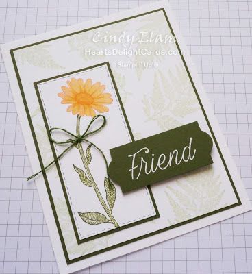 Daisy Delight Stampin' Up, Birthday Gorgeous, Sunflower Cards, Daisy Cards, Nature Card, Fern Leaf, Cards Ideas, Punch Cards, Stamping Up Cards