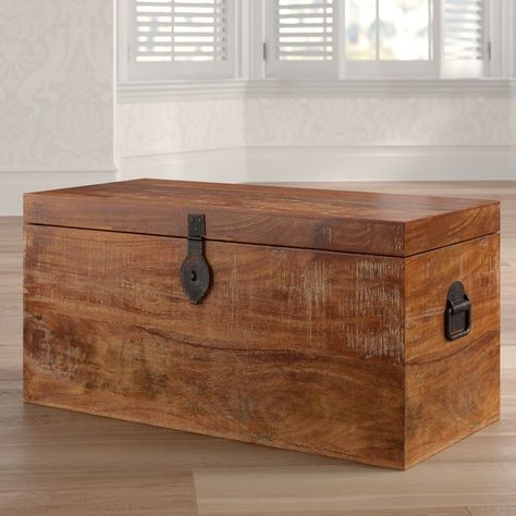 Belkis Storage Chest Wicker Storage Trunk, Decorative Trunks, Chest Ideas, Small Space Interior Design, Wooden Trunks, Coffee Table Trunk, Storage Trunks, Cedar Chest, Storage Trunk