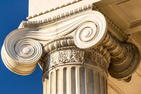 Ionic Column. Extreme Closeup Details Of An Ancient Greek Ionic Column , #spon, #Extreme, #Column, #Ionic, #Closeup, #Greek #ad Greek Ionic Column, Columns Interior, Greek Buildings, Ionic Order, Architectural Orders, Ionic Column, Art Through The Ages, Greek Columns, Interesting Architecture