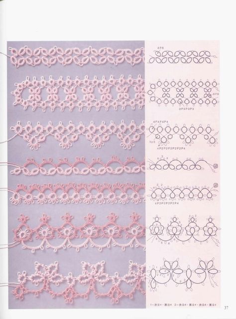 Tatting Patterns Free, Needle Tatting Patterns, Shuttle Tatting Patterns, Tatting Tutorial, Tatting Jewelry, Lace Accessories, Needle Tatting, Vintage Sewing Machines, Tatting Lace